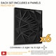 image 2 of NOVECRAFTO Diamond Effect 3D Wall Panels – 6 Sheets Covering 1.5 sqm (16.15 sqft) – Matte Interior PVC Cladding Tiles – 19.6"x19.6" Diamond Design Black