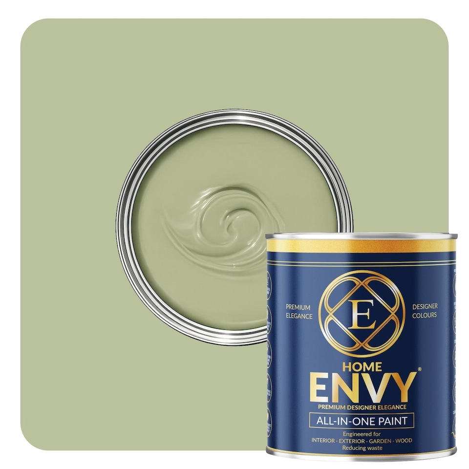 image 1 of ENVY All-in-One Paint - High Coverage Multi Surface Paint for Walls, Wood & Furniture  - Sage Green - 1L - Matt