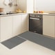 image 10 of Marlow 2PC Kitchen Mat Grey Non-Slip Woven Rubber Absorbent Runner | Grey | Grey | One Size