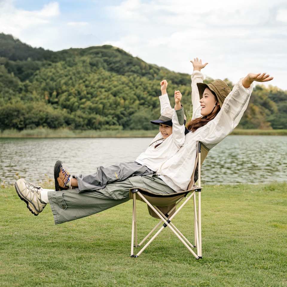 image 1 of Folding Camping Chair | Green | Green