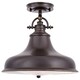 image 4 of Emery 1 Light Dome Ceiling Pendant Palladian Bronze, E27