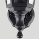 image 4 of ValueLights Mayfair Pair Black Outdoor Security IP44 Rated Wall Light Lanterns
