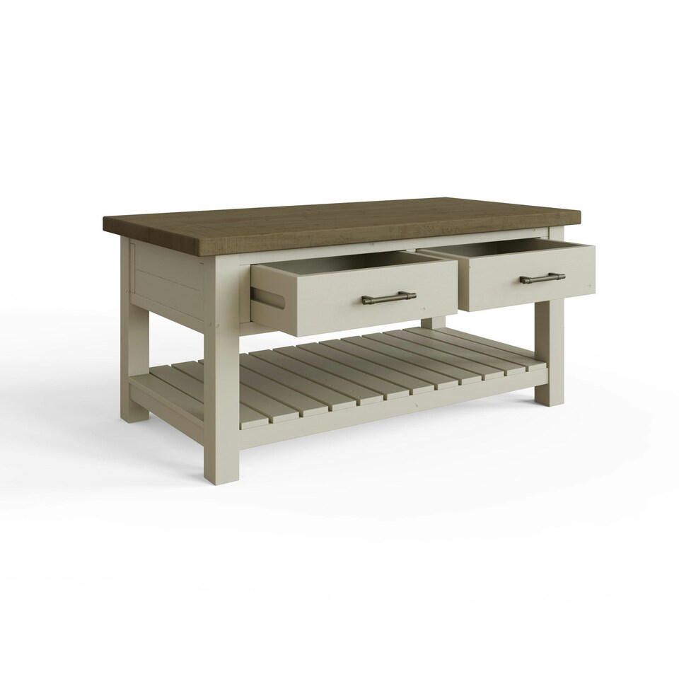image 1 of Purbeck Truffle 2 Drawer Coffee Table N/A