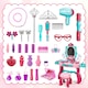 image 5 of Role Play Girls Dressing Vanity Table Set Makeup Set with Light and Sound