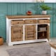image 5 of Alfie Sideboard - 3 Drawer & 3 Doors - Mango Wood - L45 x W140 x H85 cm | White