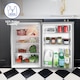 image 4 of Igenix IG255X Freestanding Under Counter Larder Fridge, 127 Litre, Inox