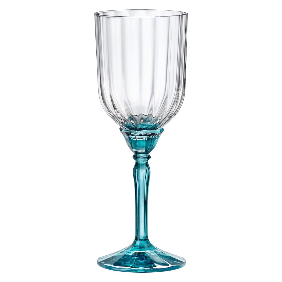 image 1 of Bormioli Rocco Florian Cocktail Glasses - 245ml - Blue - Pack of 6