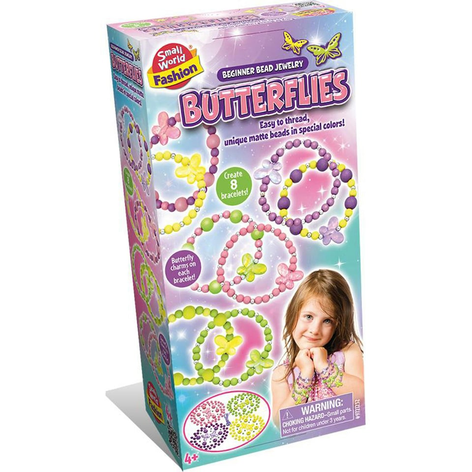 image 1 of Small World Toys Beginner Bead Jewellery Butterflies
