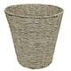 image 1 of Seagrass Round Waste Paper Basket Green