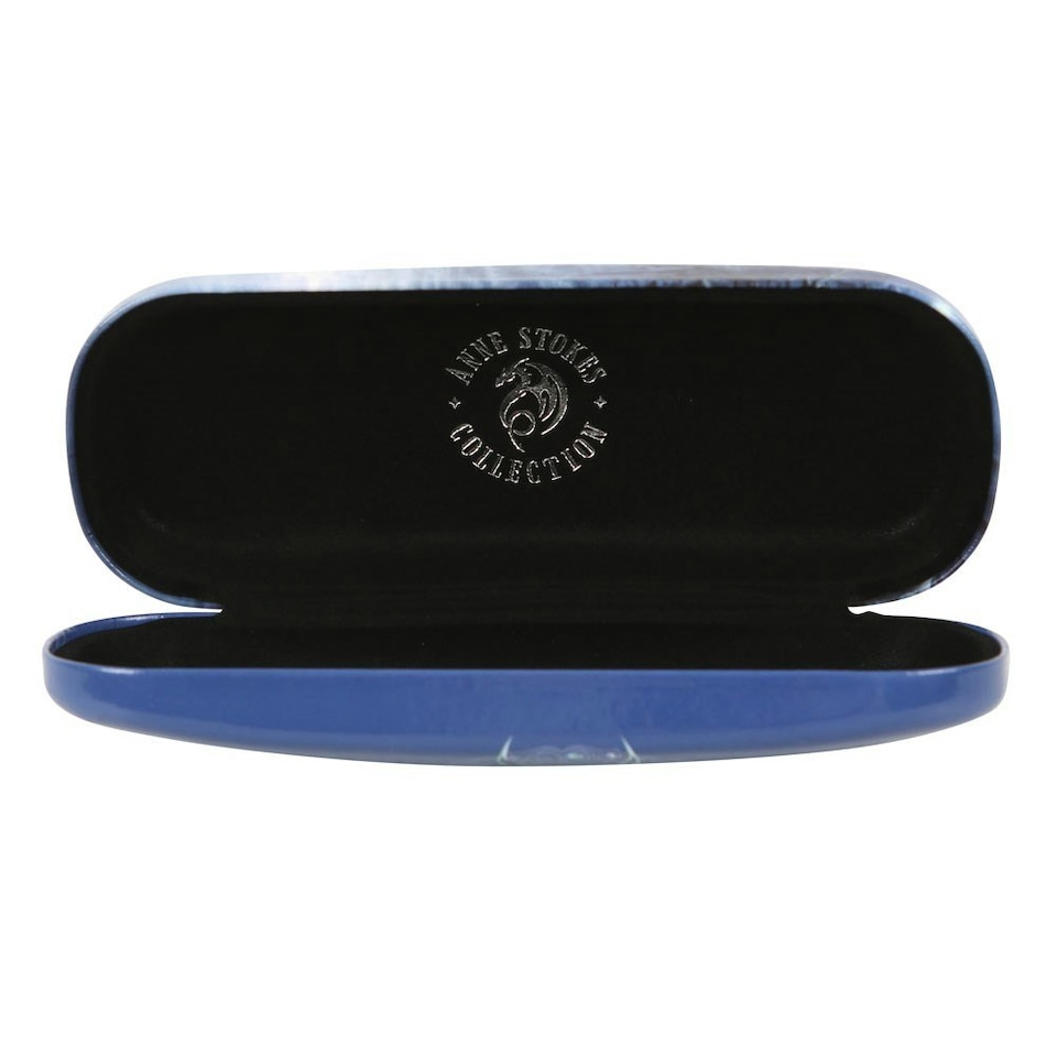 image 1 of Midnight Messenger Glasses Case by Anne Stokes Blue