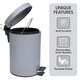 image 4 of Upgrade your home with this brand new stainless steel pedal bin, designed to complement any modern kitchen, bathroom, or office. Grey