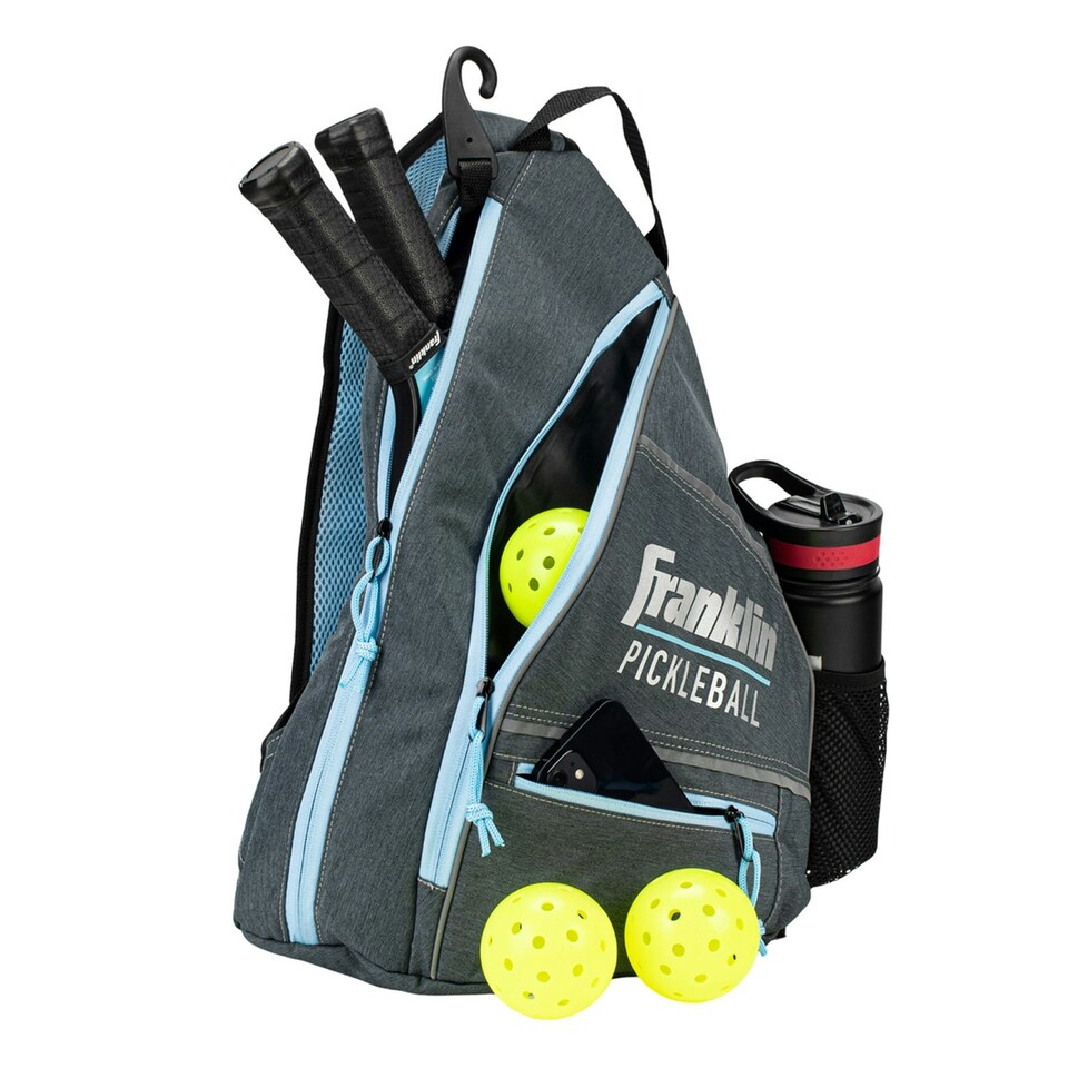 Franklin Logo Pickleball Sling backpack - Grey/Blue - One Size