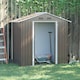 image 2 of Outsunny 6.5x3.5ft Metal Garden Shed for Garden and Outdoor Storage, Grey
