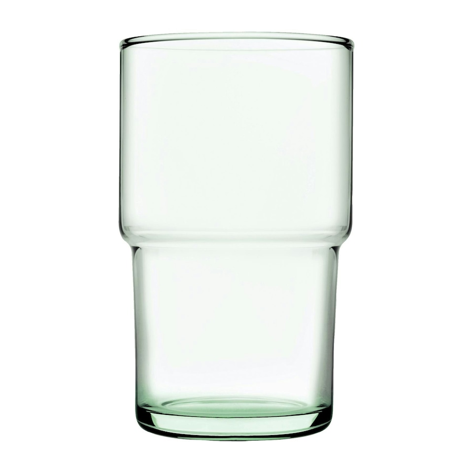 image 1 of Pasabahce Aware Hill Recycled Stacking Highball Glasses - 440ml - Green - Pack of 12