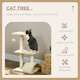image 3 of PawHut 72cm Cat Tree Tower with Scratching Post Perch, Indoor