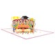 image 2 of Hats Off 3D 2024 Pop Up Graduation Card