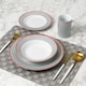 image 2 of 24pc Graphite Grey Dinner Set