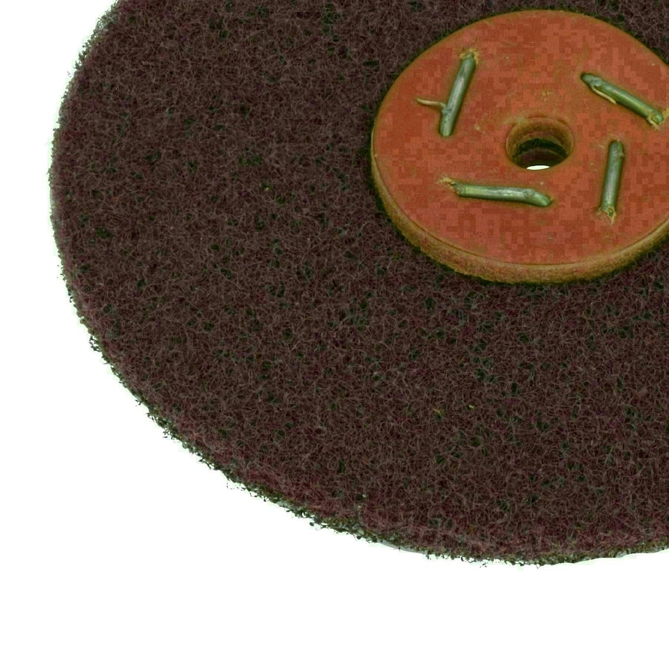 image 1 of Medium Abrasive Scotch Mop Rust Paint Removal Remover Polishing 6" x 1 Row
