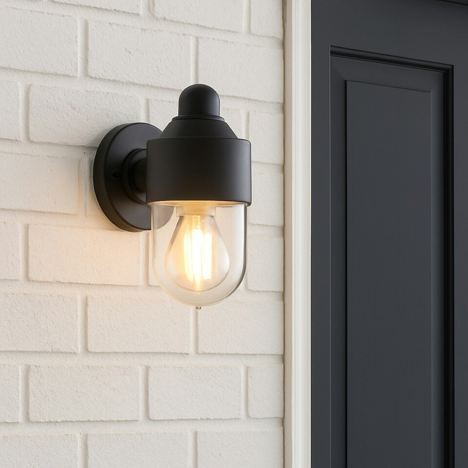 image 1 of CGC VERONICA Black Cylinder Modern Outdoor Light Black