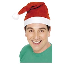 Santa Claus Red Christmas Fancy Dress Costume Hat Multi | One Size