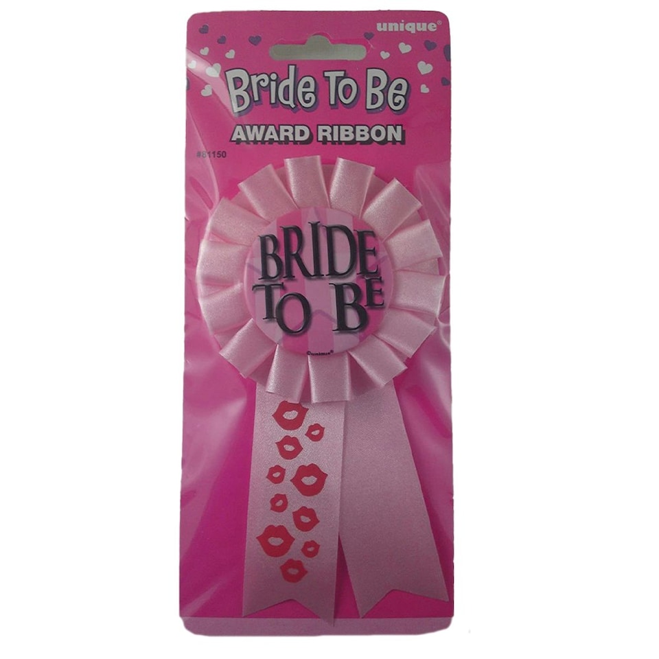 Unique Party Bride To Be Ribbon - Pink - One Size