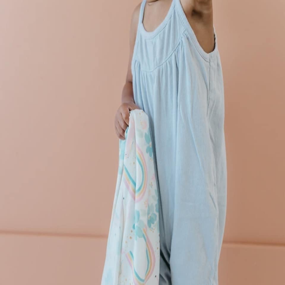 image 1 of Copper Pearl Knitted Swaddle Blanket Whimsy