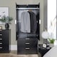 image 6 of Wardrobe 2 Door 3 Drawers Bedroom Home Furniture Clothing Storage Shelf Brown