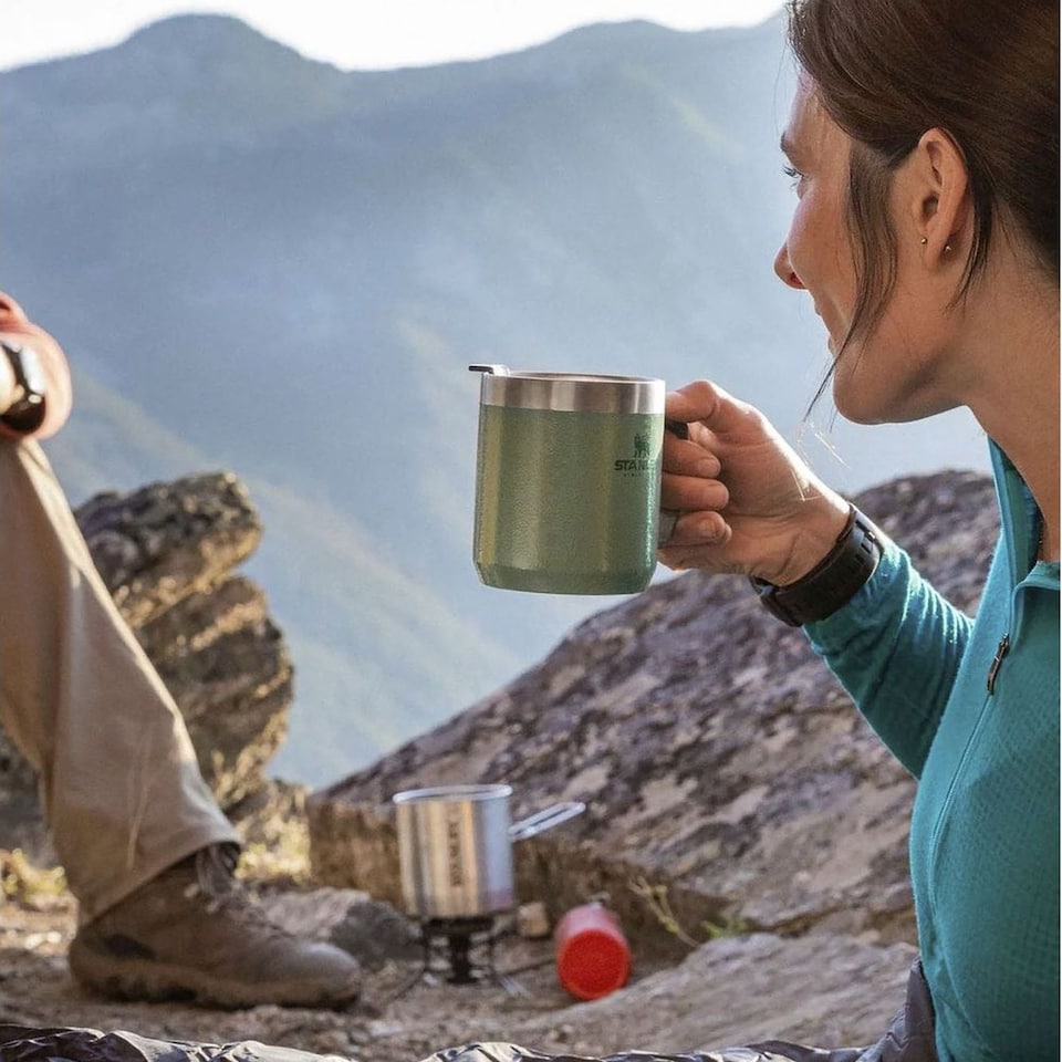 image 1 of Stay Hot Camp Mug 0.35L | Green | Green | One Size | 1