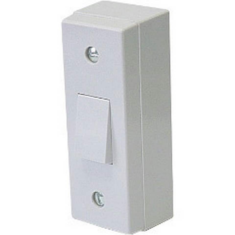 Dencon 10amp 1 Gang 2 Way Architrave Switch With Mounting Box - Grey - One Size
