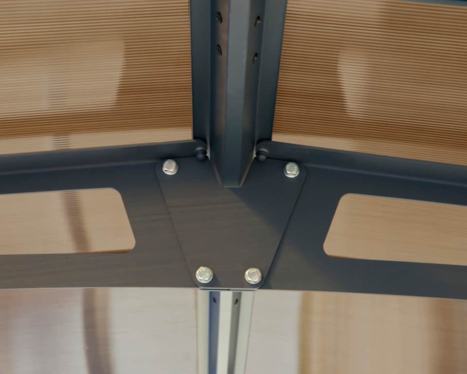 image 1 of Arcadia Carport 12700 - Polycarbonate - L1290 x W359 x H242 - Grey | Grey