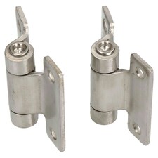 Stainless Steel Hinge Heavy Duty 58x59mm Industrial Door Hatch Locker 2PK | Silver