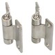 image 1 of Stainless Steel Hinge Heavy Duty 58x59mm Industrial Door Hatch Locker 2PK | Silver