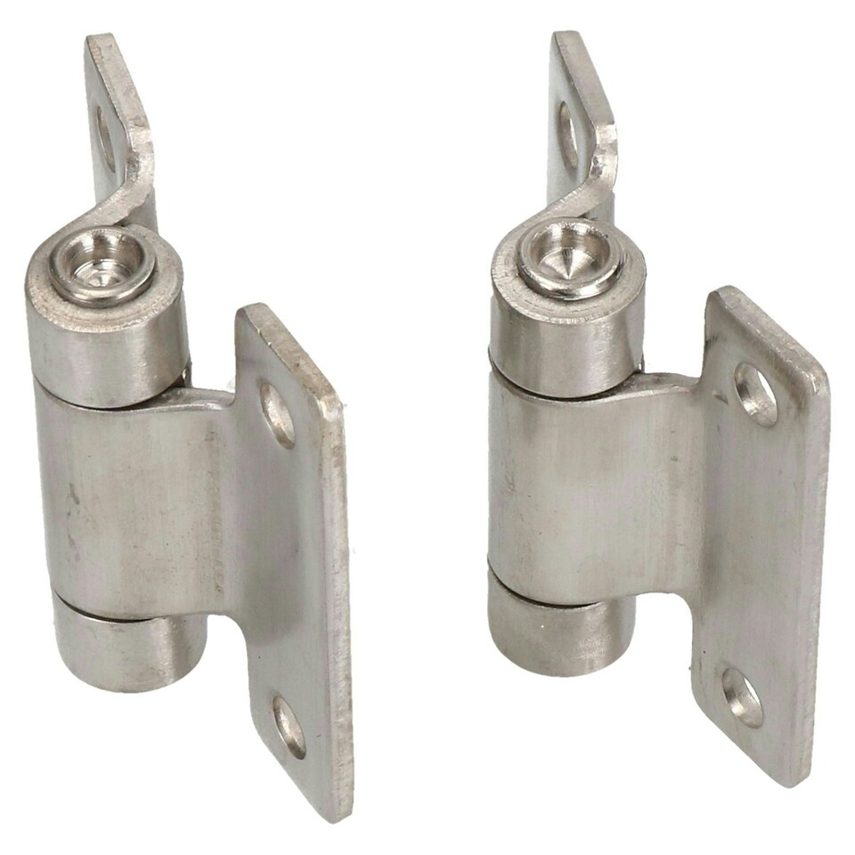 image 1 of Stainless Steel Hinge Heavy Duty 58x59mm Industrial Door Hatch Locker 2PK | Silver