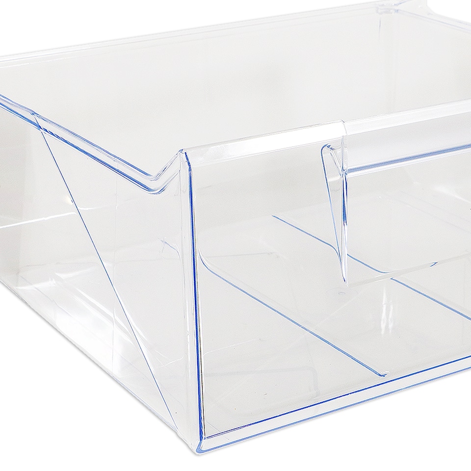 image 1 of SPARES2GO Top Middle Drawer for Smeg C3170 C4172 Fridge Freezer Container Box