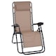 image 1 of Outsunny Zero Gravity Chair, Reclining Lounger w/ Pillow Beige