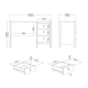 image 10 of Madrid Desk 3 Drawers Matt Black