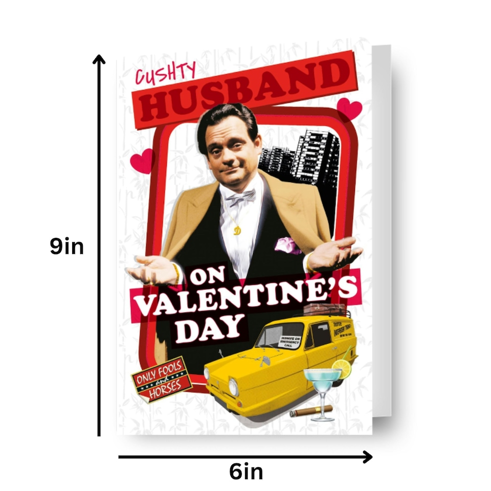 image 1 of Only Fools and Horses 'Cushty Husband' Valentine's Day Card