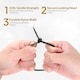 image 5 of 100 Pcs 300mm x 4.8mm Strong Black Nylon Plastic Cable Ties Zip Tie Wraps organizer | Black