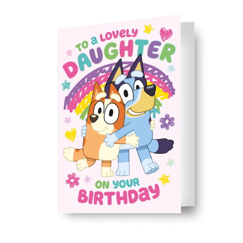 image 1 of Bluey Daughter Birthday Card