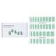 image 1 of Nail Sticker (blue) - # Jade Syrup Nail - 32pcs Blue