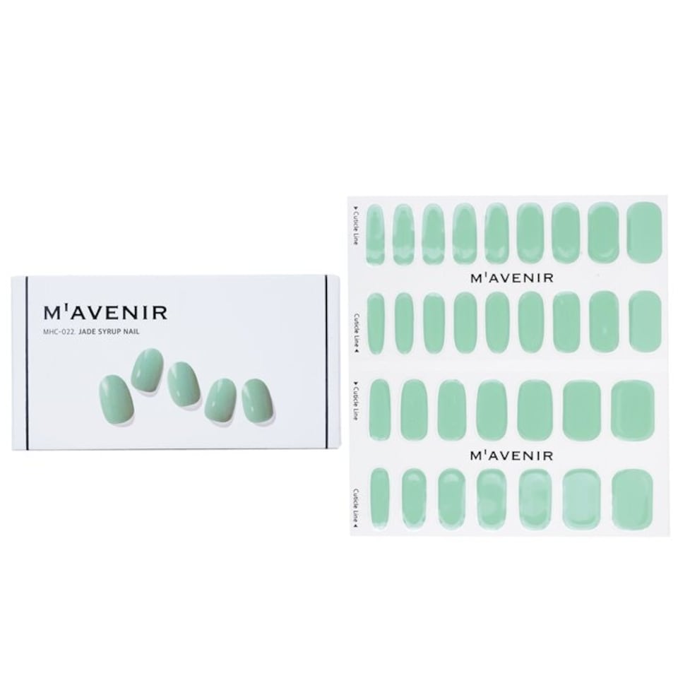 image 1 of Nail Sticker (blue) - # Jade Syrup Nail - 32pcs Blue