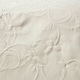 image 3 of Homescapes Cream Cotton Rich Floral Metelassé Pattern Bedspread - Double | Cream
