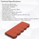 image 7 of Premium Asphalt Roof Shingles - Fish Scales Design 80 x 31.5 cm Weather Resistant Roofing Felt (25 Pcs)