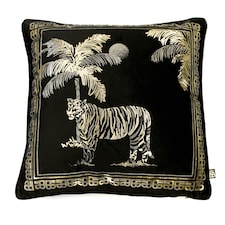 Laurence Llewelyn-Bowen Tiger Tiger Filled Cushion Black