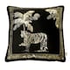 image 1 of Laurence Llewelyn-Bowen Tiger Tiger Filled Cushion Black