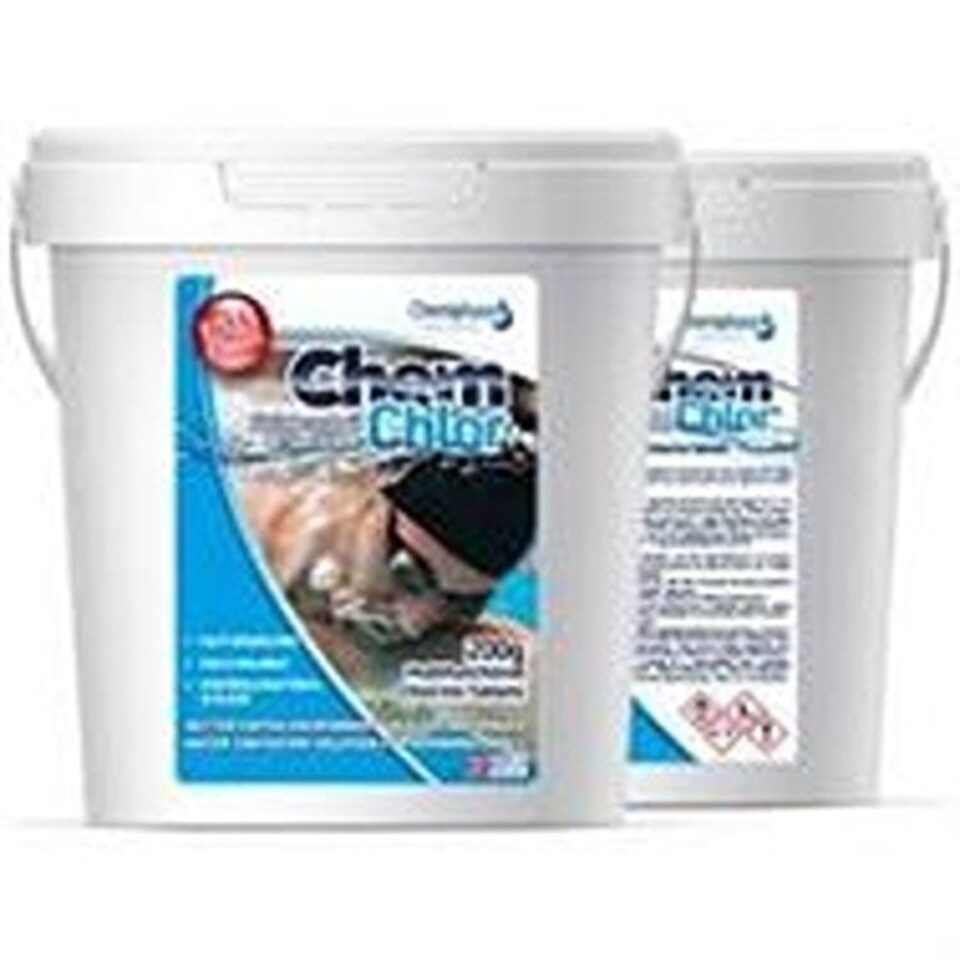 image 1 of Chlorine Tablets for Hot Tub, Swimming Pool & Spa. Multifunctional Large 200g 2 x 1 Kg | Chemiphase Ltd