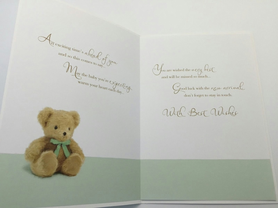 image 1 of Leaving To Have a Baby Greetings Card