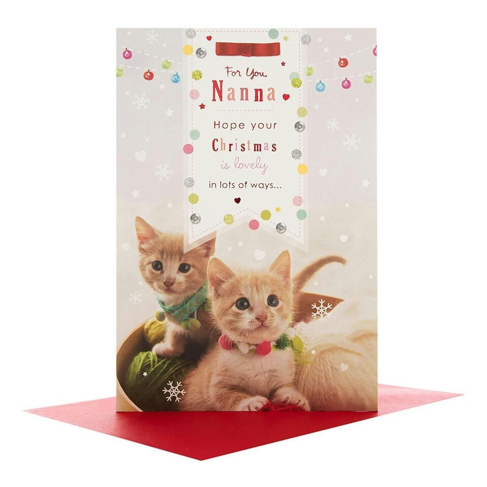 image 1 of Nanna Christmas Card "Lovely"