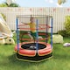 image 2 of HOMCOM Trampoline for Kids w Enclosure Net Built-in Zipper 3-10 Year