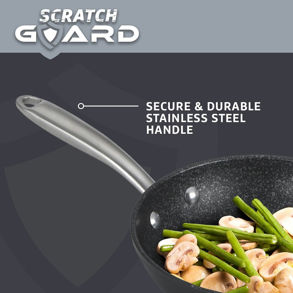 image 1 of Prestige Scratch Guard Pan Set with Milk Pan Non Stick Cookware - Pack of 4